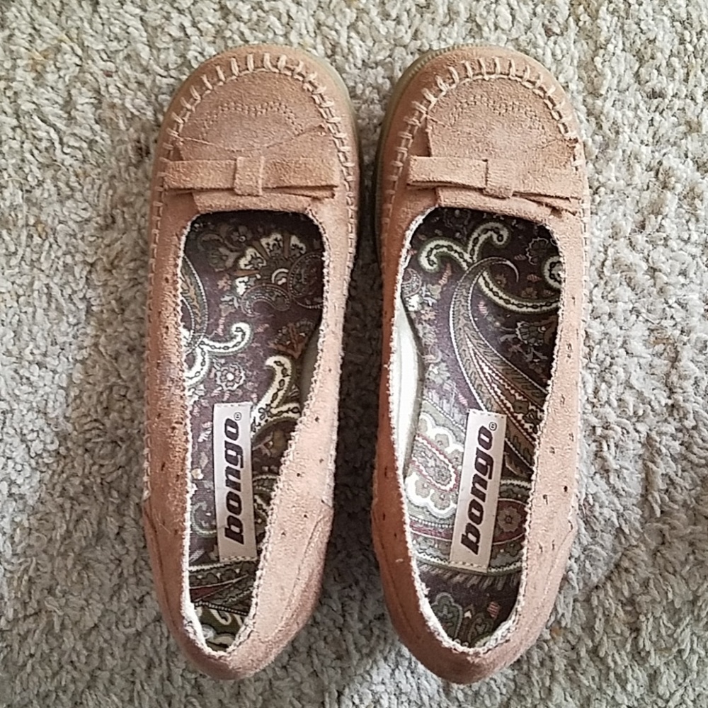 Bongo tan/brown wedge shoes